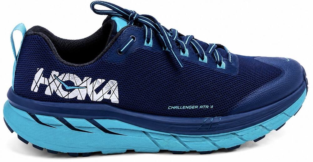 HOKA One One Challenger ATR 7 Women Trail Running Shoes Size 8 Blue Teal Sneaker